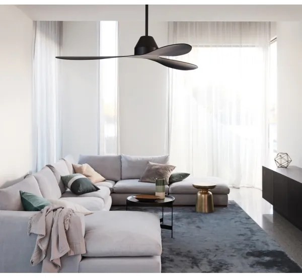 Ventilator de tavan Lucci air 213041 WHITEHAVEN negru + telecomandă