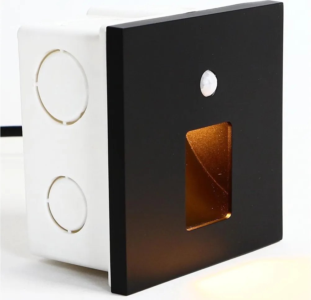 Emithor 70424 - LED lampă scări cu senzor VIX LED/1W/230V 4000K negru