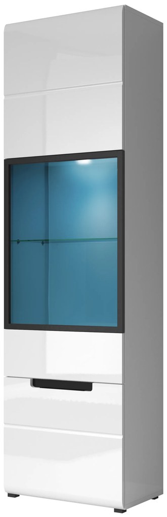 Zondo Vitrină Hayle Typ 05 (alb + alb lucios). 1030120