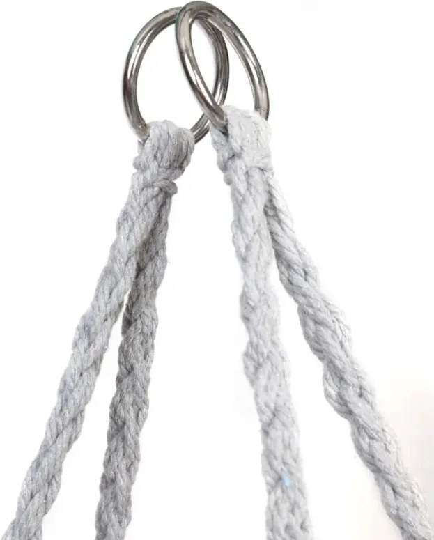 Fotoliu suspendant gri KOLUMBIA cu suport