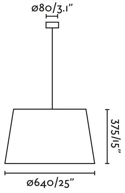 Lustra suspendata XL abajur textil 64cm WINDSOR negru, gri