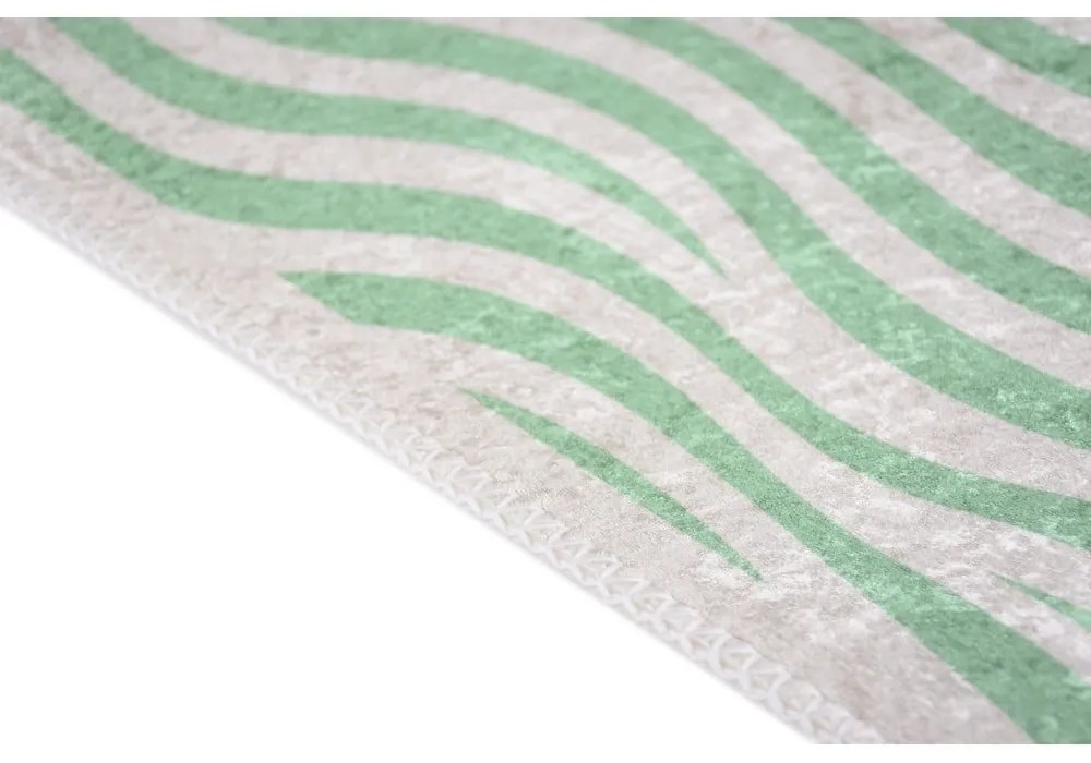 Covor verde lavabil 160x230 cm Green Zebra – Vitaus