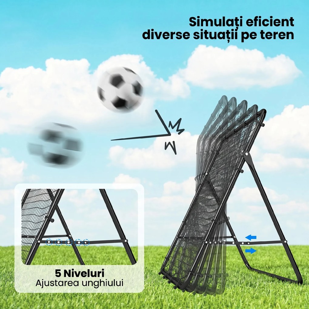 Plasă de Rimbalare pentru Fotbal Soozier, Antrenor pentru Rimbalare | Aosom Romania