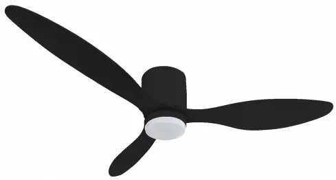 Plafoniera LED cu ventilator, Optonica, 18W, lumina calda/neutra/rece, negru, telecomanda