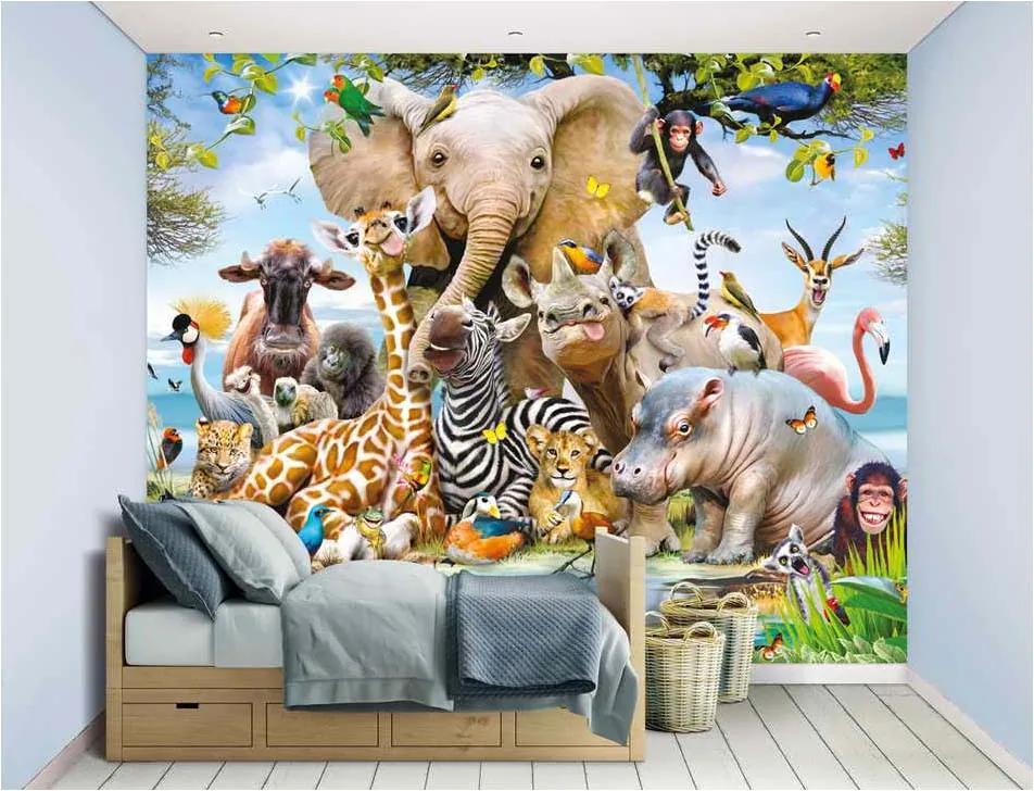 Walltastic Safari - fototapet pe perete 305x244 cm