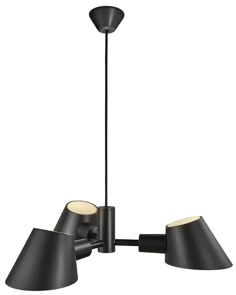 Lustra cu 3 brate design modern STAY negru 2120703003 NL