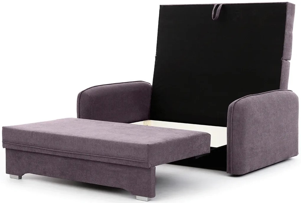 Canapea extensibila de doua locuri LAINE, mov deschis