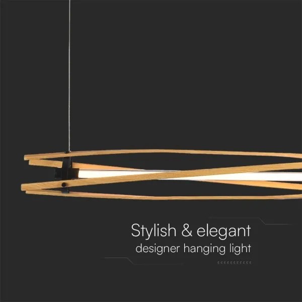 Lustră LED pe cablu LED/15W/230V 3000K maro