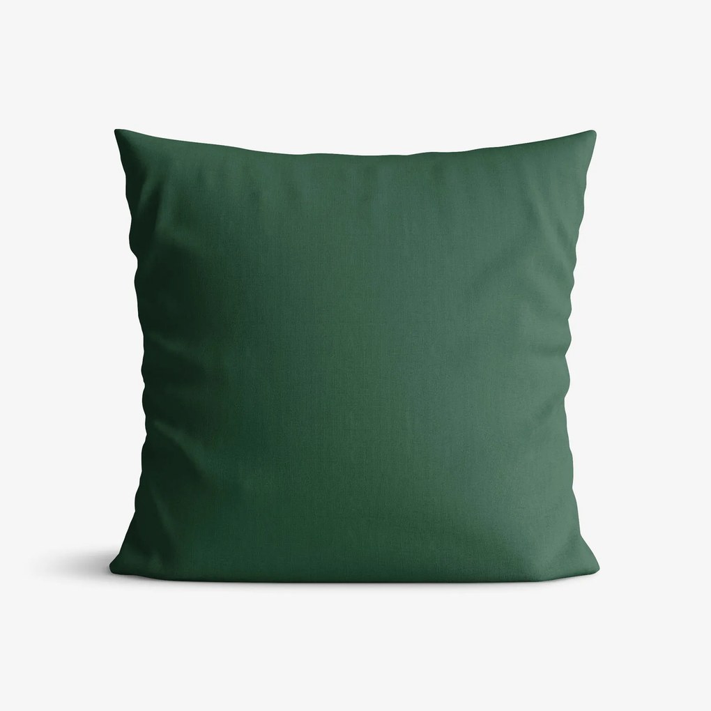 Goldea față de pernă din 100% bumbac - verde închis 50 x 70 cm