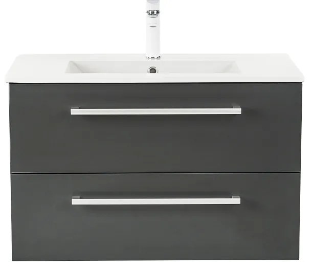 Dulap inferior Vario Clam 80 cu lavoar antracit-antracit