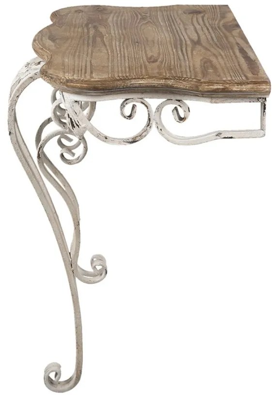 Raft de perete, din metal, aspect vintage, Lisambre