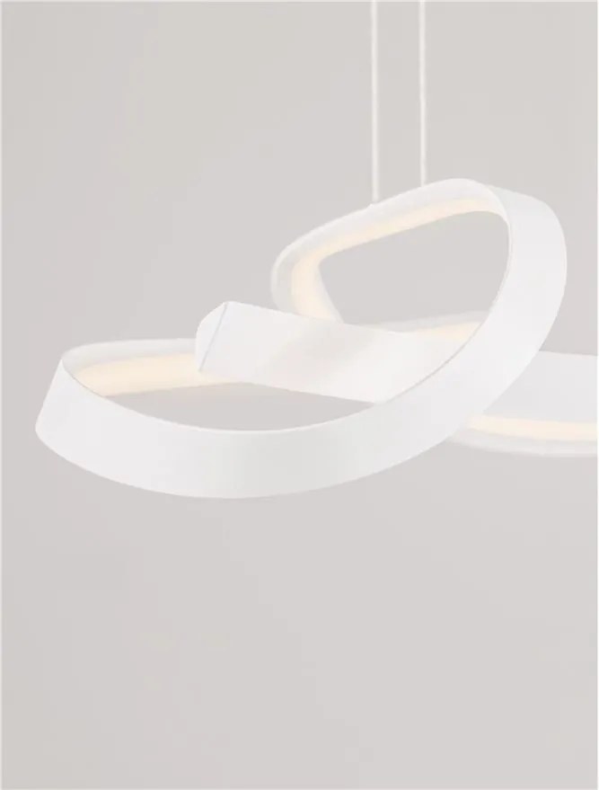 Lustra suspendata LED CCT OLIA aluminiu alb