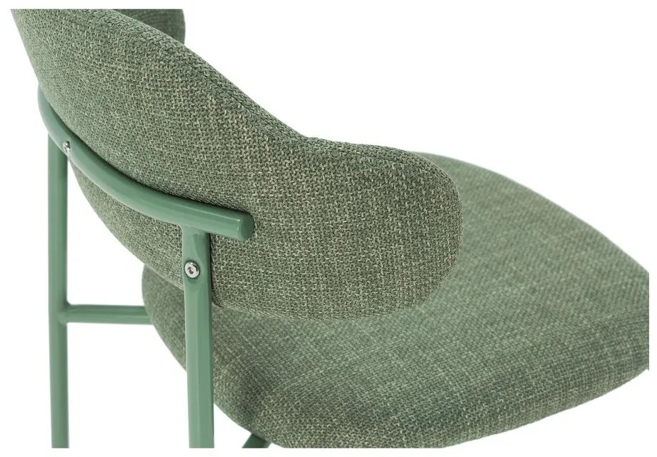 Scaune de dining verzi 4 buc. Adriel – Marckeric