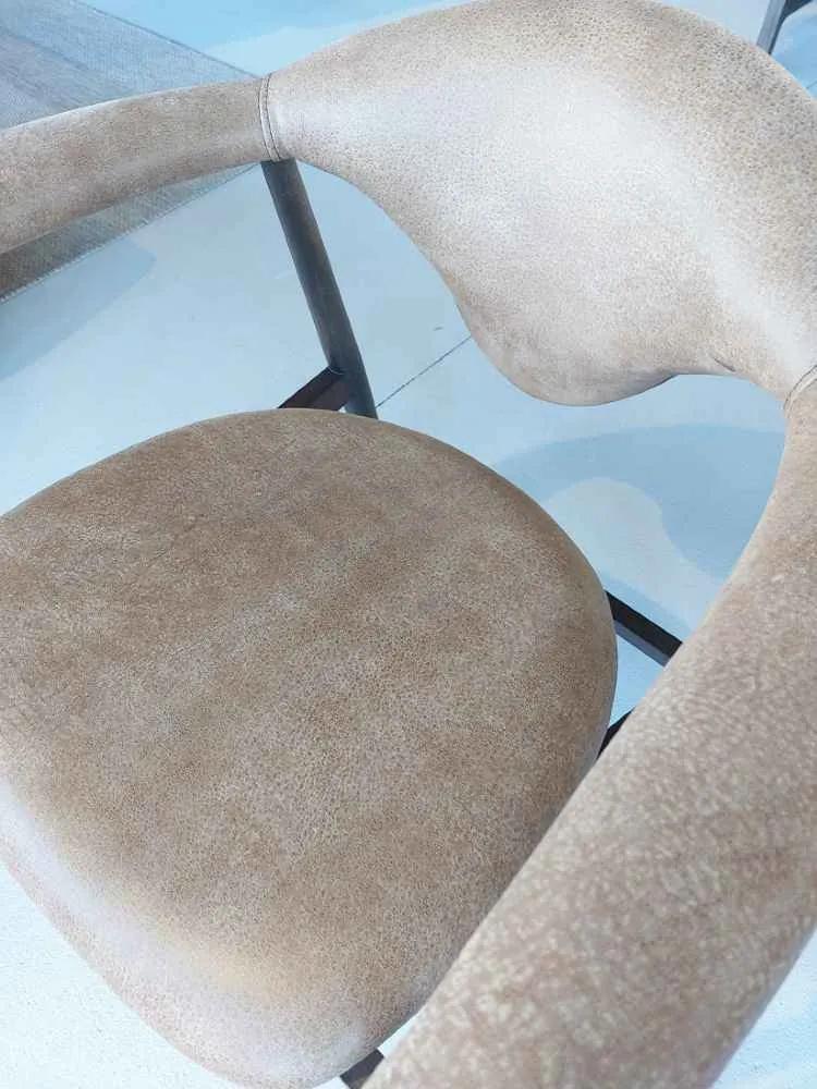 Scaun din lemn si piele sierra ✔ model BRIO