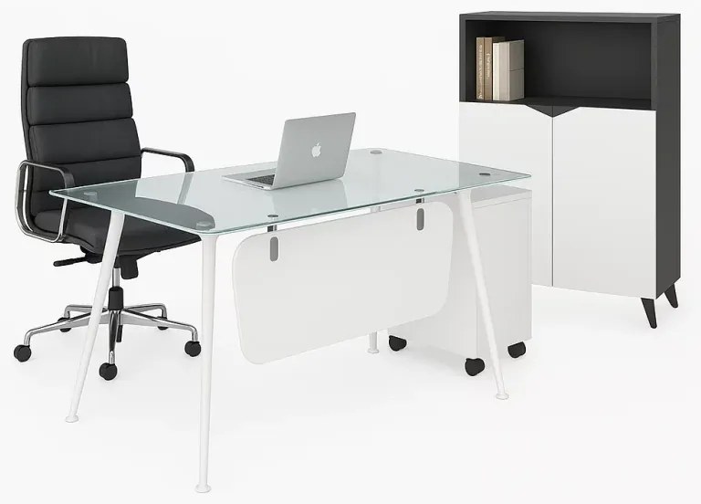 Set complet birou, scaun si  comoda  de o calitate inalta,  eficienta maxima si design modern