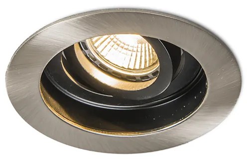 Spot încastrat inteligent modern oțel cu negru incl. WiFi GU10 - Rondoo