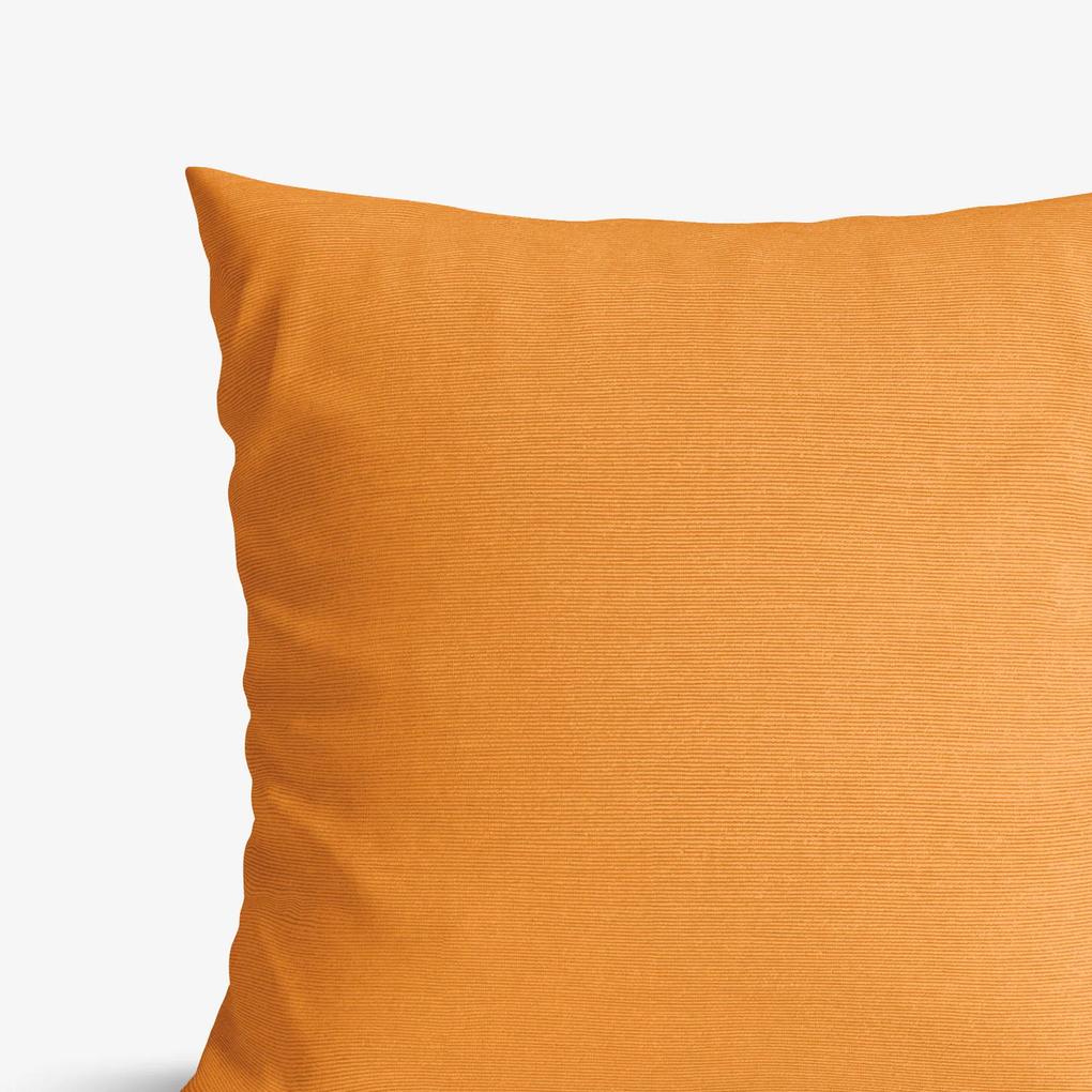 Goldea față de pernă decorativă loneta - mandarină 45 x 45 cm
