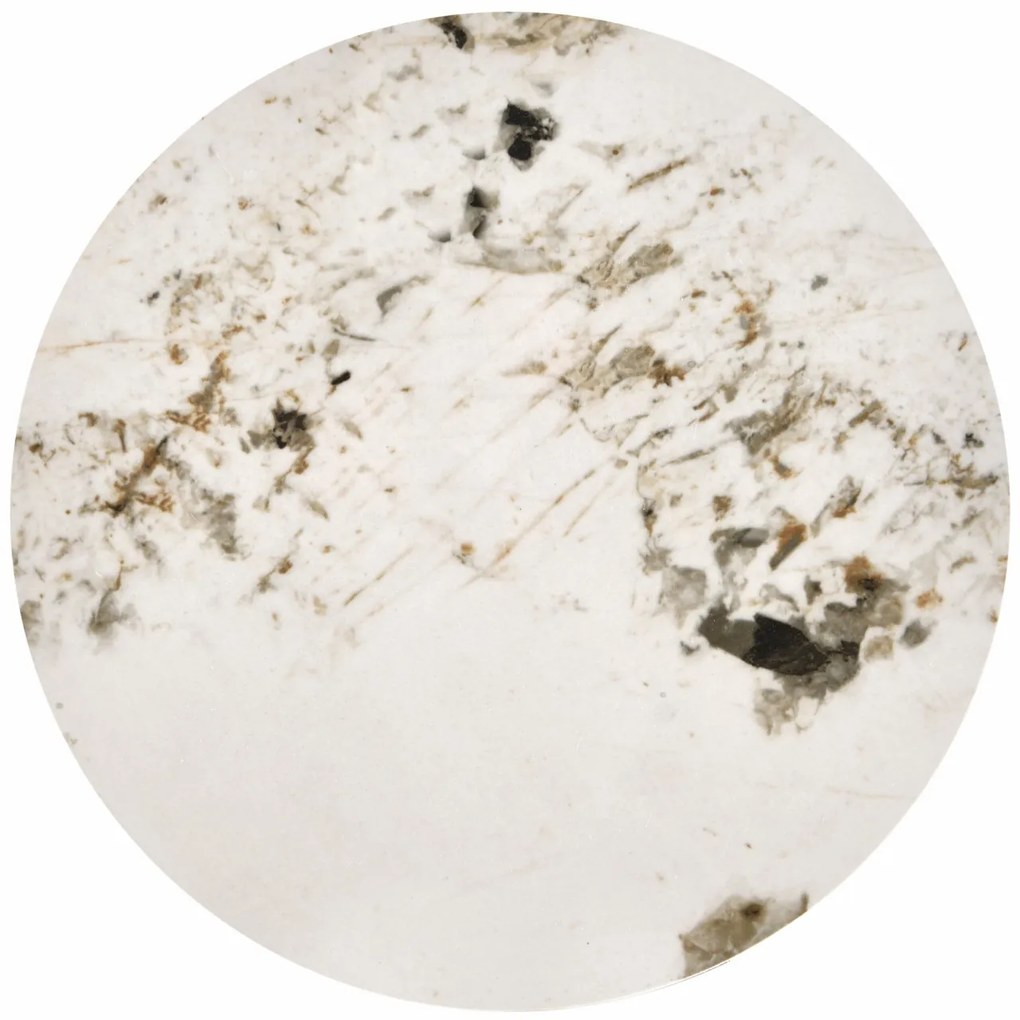 Masa de cafea Verde marmura alba/alb ø40/h52 cm