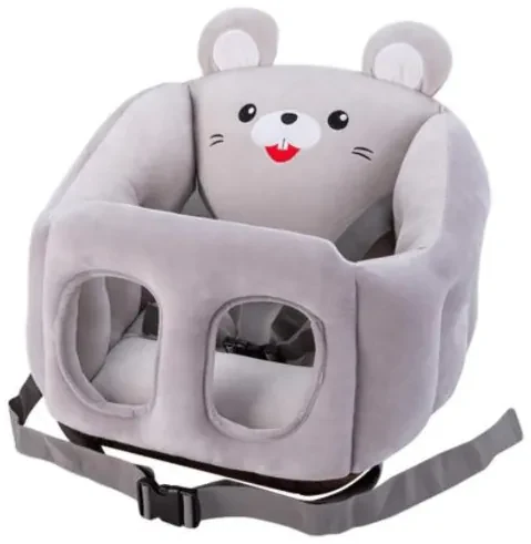 Fotoliu din plus multifunctional cu spatar si suport de picioare, Soricel, Gri, 40 cm, FPS-49