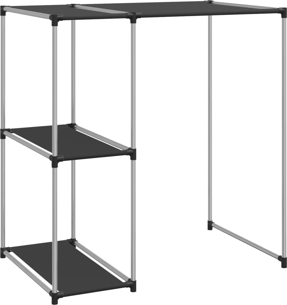 vidaXL Raft peste mașina de spălat, negru, 87x55x90,5 cm, fier