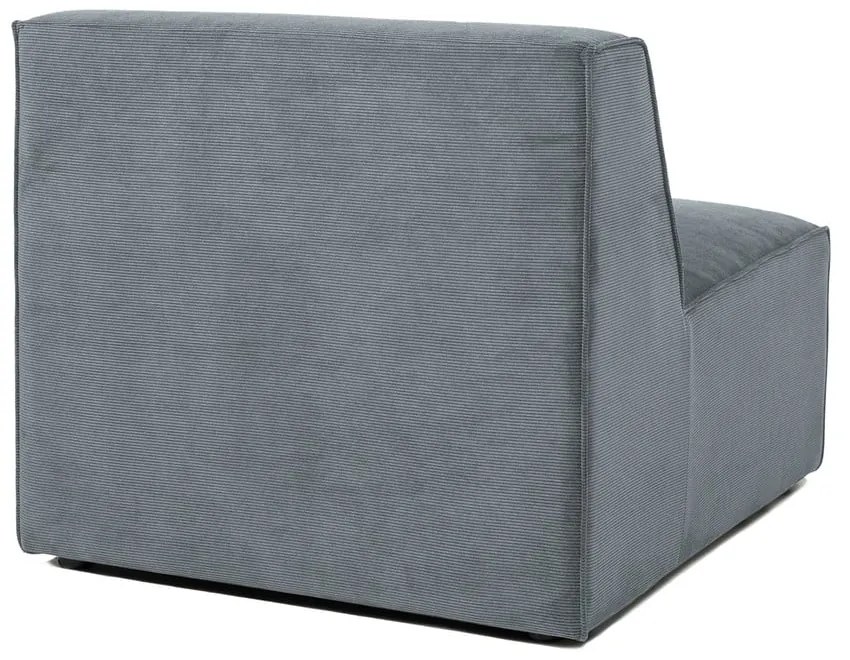 Modul pentru canapea gri cu tapițerie din catifea reiată (de mijloc) Sting – Scandic