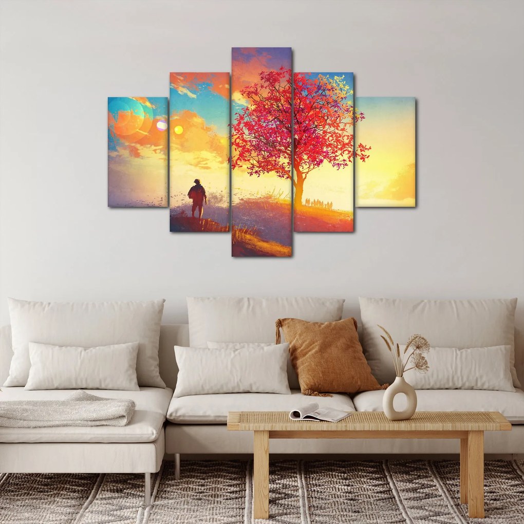 Tablou - casa în deal (150x105 cm)