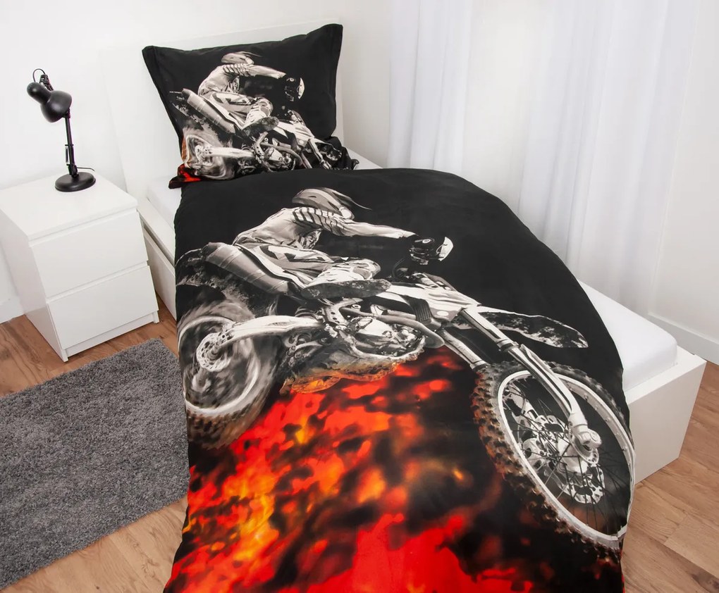 Lenjerie de pat Herding Motorcycle, 135x 200 cm, 80 x 80 cm