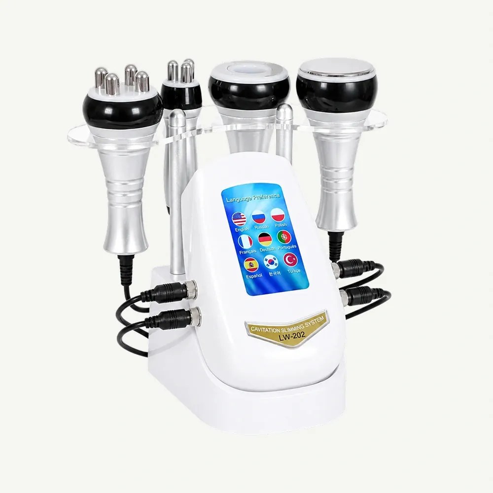 Aparat remodelare corporala si faciala 4-in-1: cavitatie 40K, RF multipolar si tripolar, vacuum RF