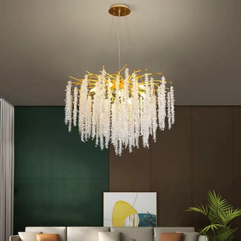 Candelabru led Cristal, Elit's, Evea S Gold, 80 cm