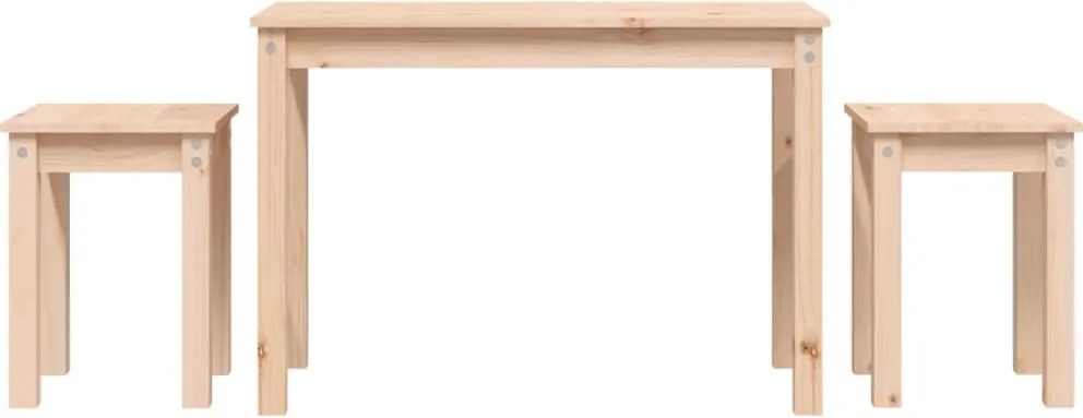 vidaXL Mese suprapuse, 3 buc., lemn masiv de pin