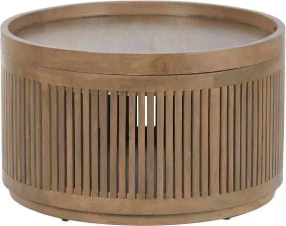 Masuta de cafea din lemn de mango, 76X76X46 cm, " Bondo "