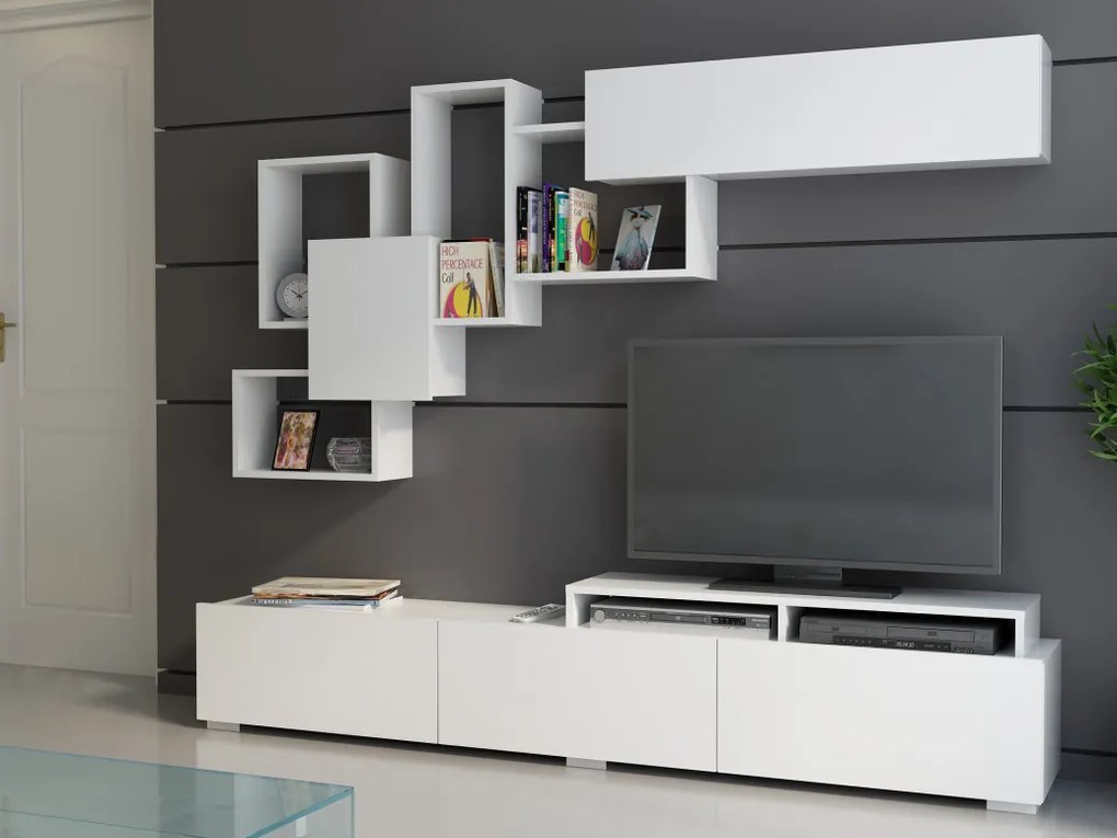 Ansamblu Comoda TV Amor Alb