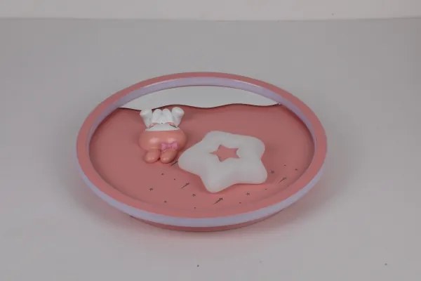 Brilagi - Lampă de plafon LED pentru copii BUNNY, 83W, 230V, 3000–6000K, reglabilă, cu telecomandă