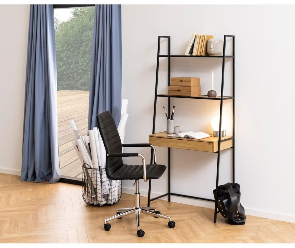 Bibliotecă în decor de stejar sălbatic Actona Seaford, 77 x 174,5 cm