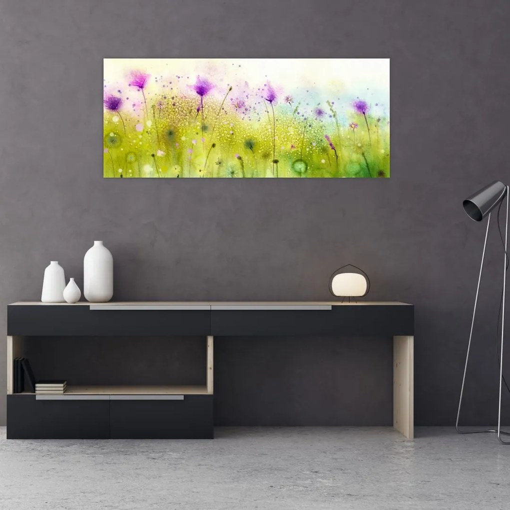 Tablou - Flori de luncă (120x50 cm)