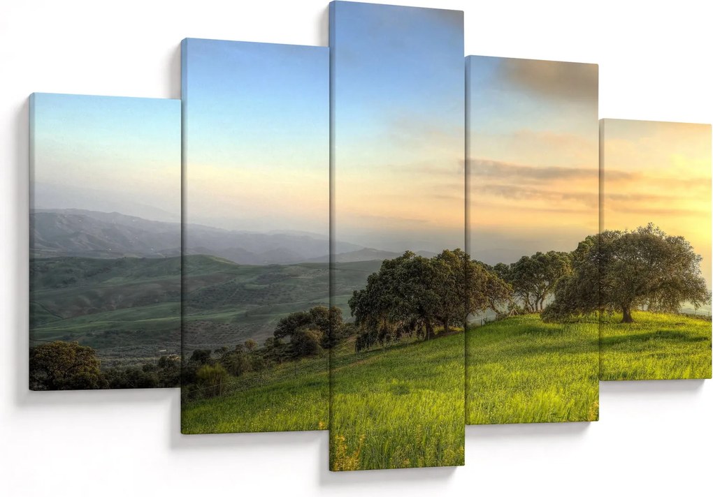 Tablou - Privire de pe deal (150x105 cm)