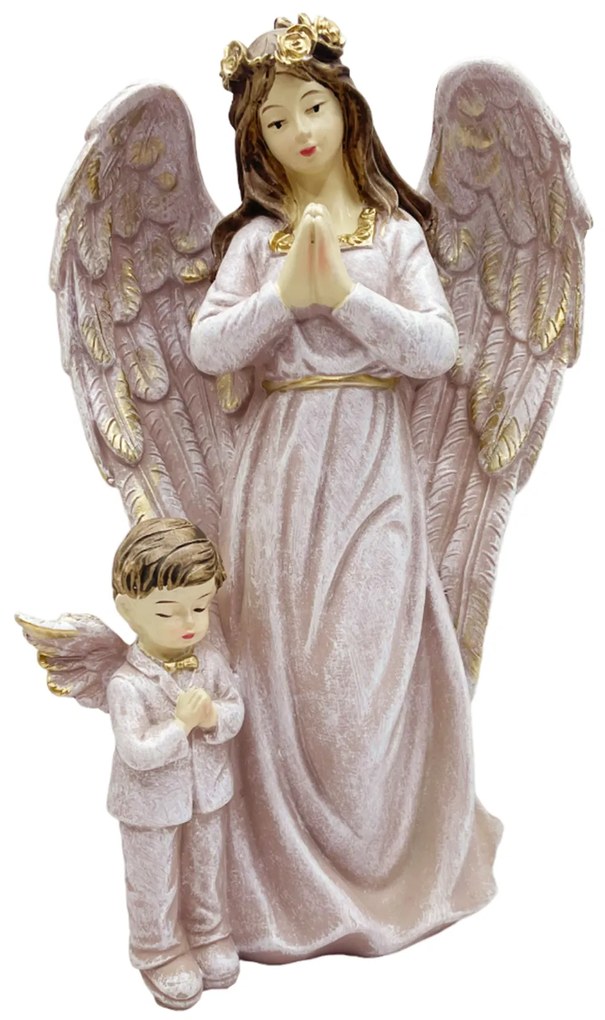 Inger decorativ GODMOTHER cu baiat, 10x20cm