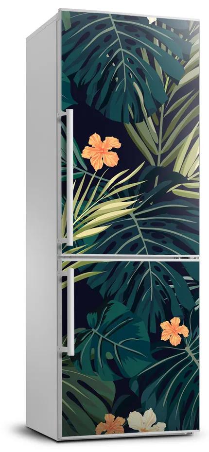 Autocolant frigider acasă flori Hawaii