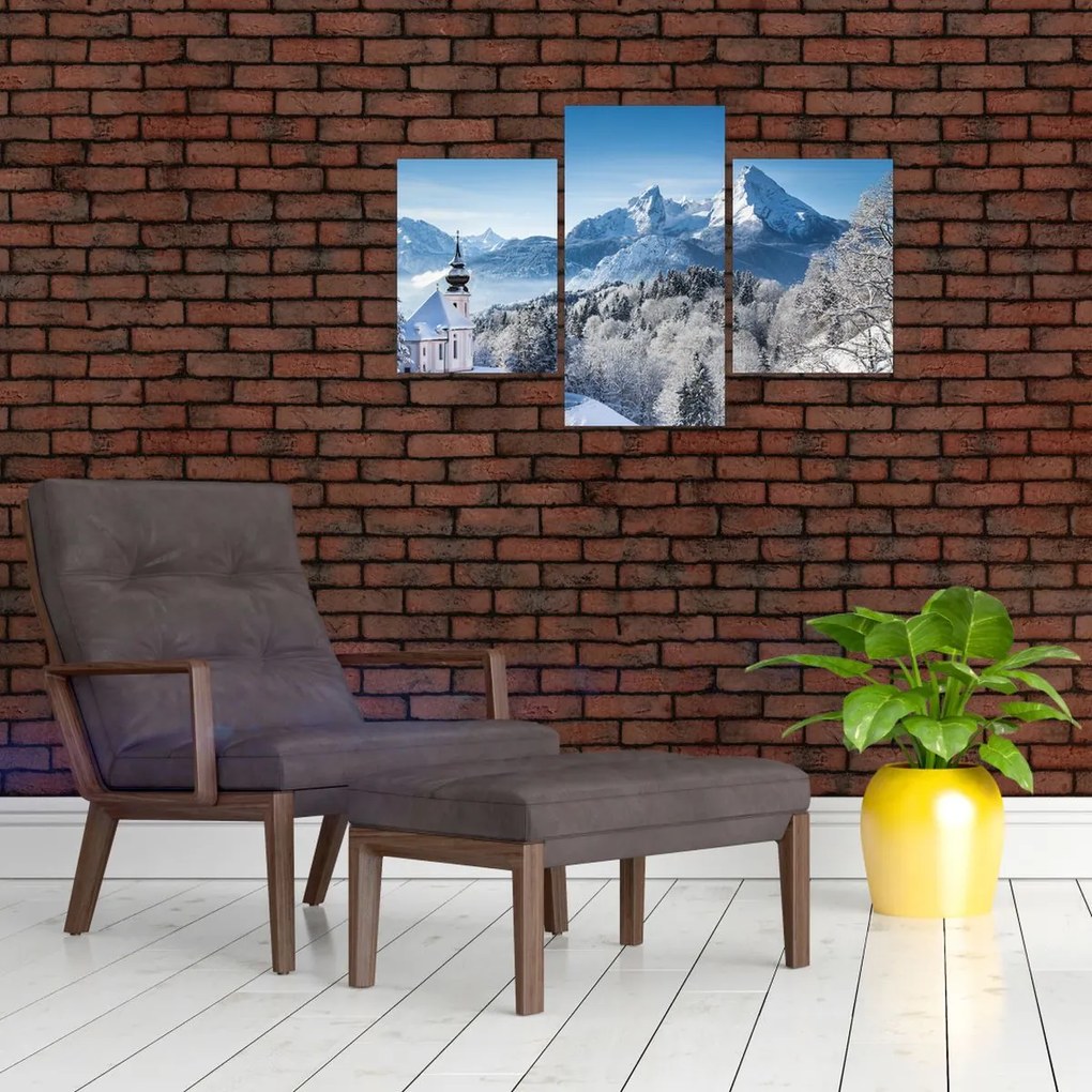 Tablou - Peisaj cu ninsoare (90x60 cm)