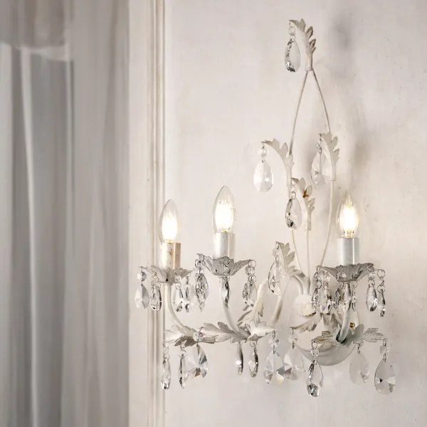 Aplică TERESA 3xE14/6W/230V alb ONLI