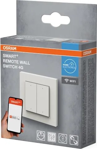 Osram - Întrerupător fără fir cu 4 butoane SMART+ 5V Wi-Fi
