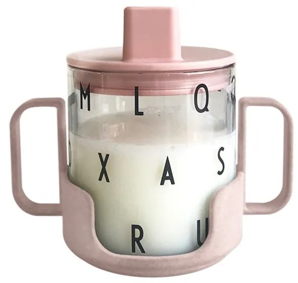 Cană pentru copii Design Letters Grow With Your Cup, roz