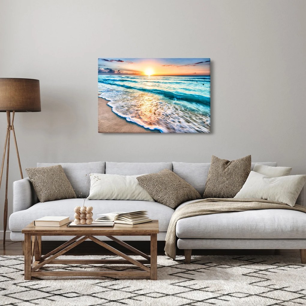 Tablou - Plaja de la mare (90x60 cm)