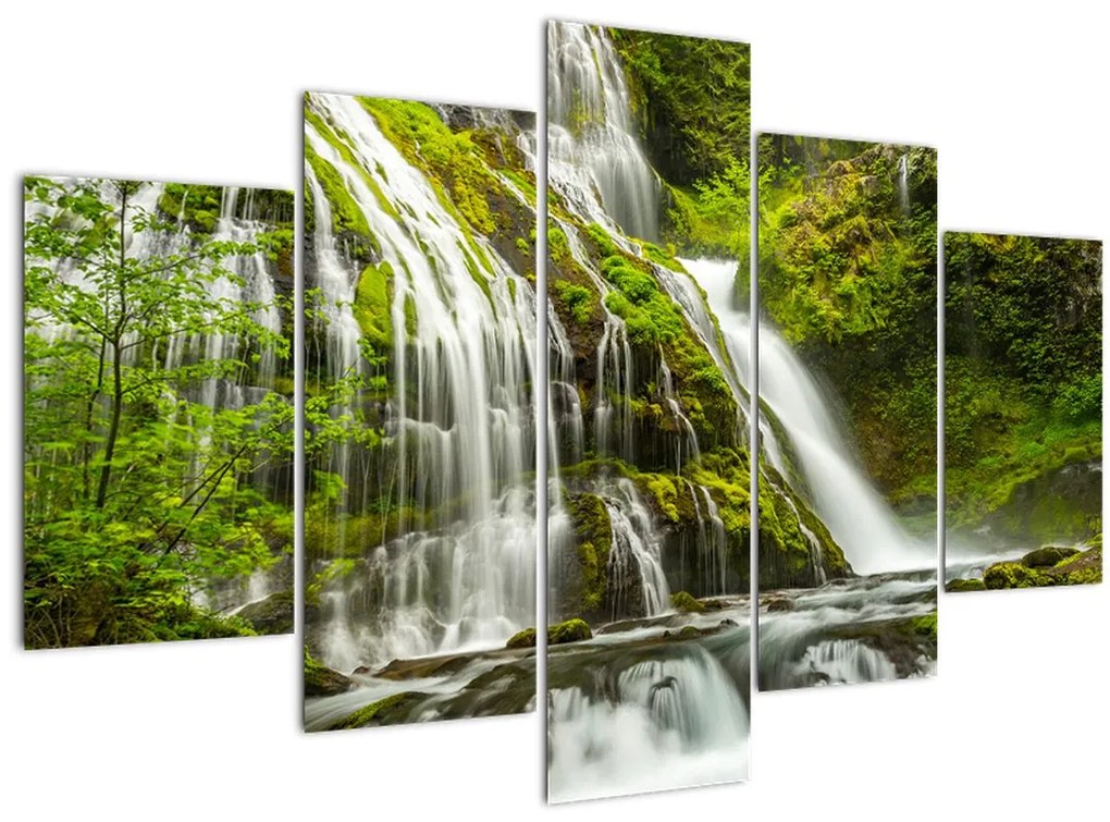 Tablou - Cascada, Wind River Valley (150x105 cm)