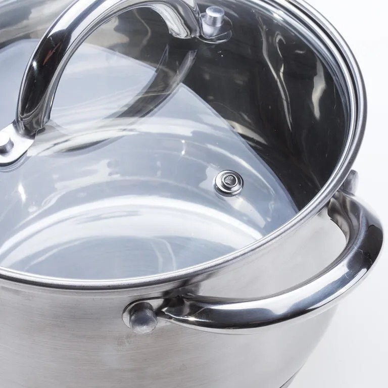 Set de cratiţe din inox CHEF, 12 piese
