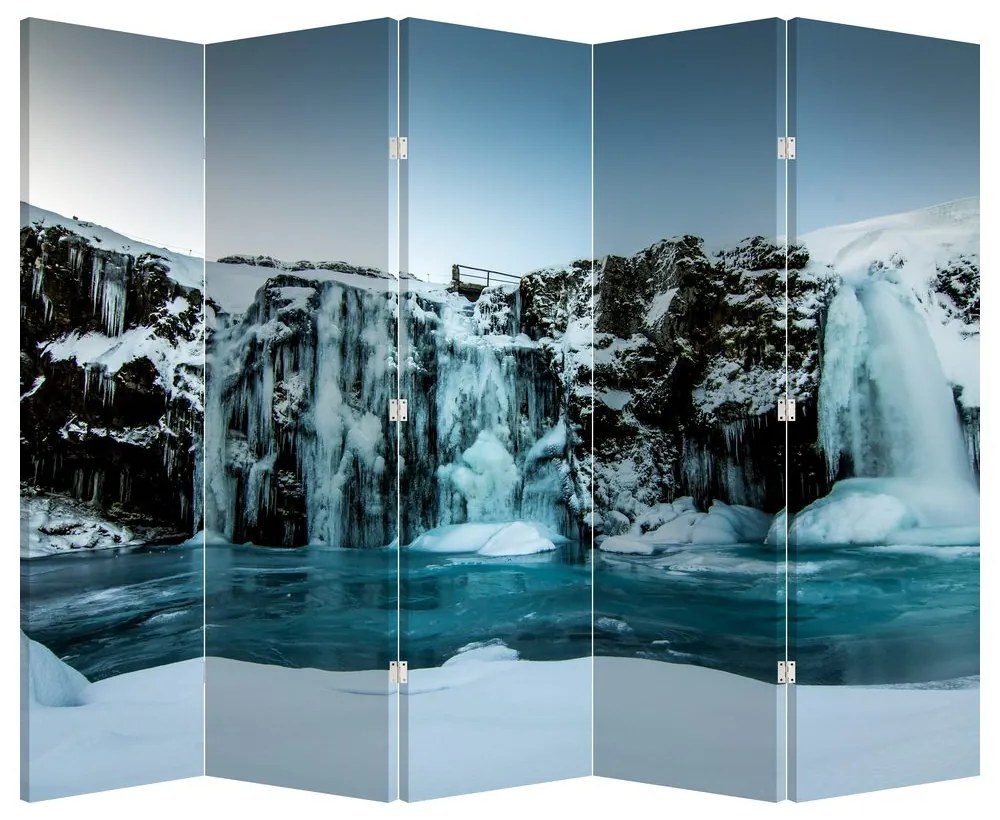 Paravan - Cascade înghețate (210x170 cm)