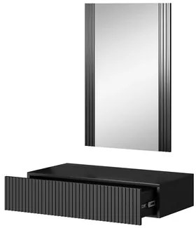 Masă de toaletă Teldaruna Grey (antracit) (cu oglindă). 1106147