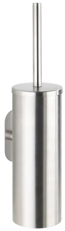 Perie de WC argintiu-mat autoadezivă din oțel inoxidabil Orea – Wenko
