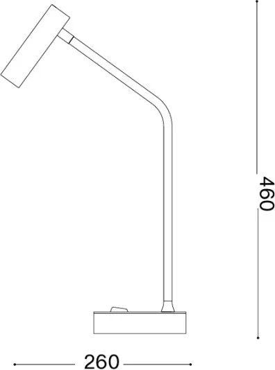 Ideal Lux - Lampă de masă LED EASY LED/3,5W/230V CRI 90 albă