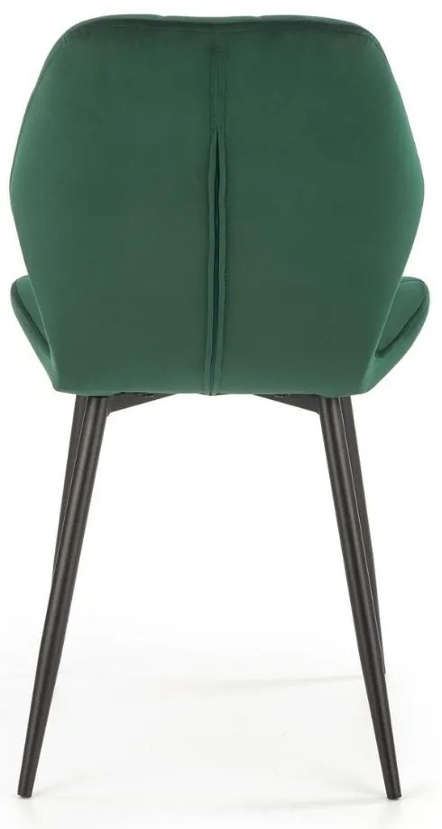 Scaun de bucaterie Pelor, verde/negru